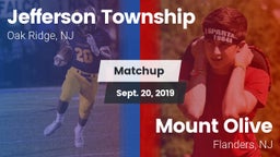 Matchup: Jefferson Township vs. Mount Olive  2019