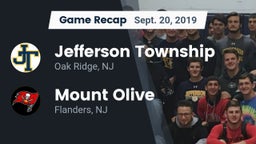 Recap: Jefferson Township  vs. Mount Olive  2019