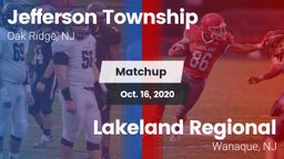 Matchup: Jefferson Township vs. Lakeland Regional  2020