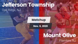 Matchup: Jefferson Township vs. Mount Olive  2020