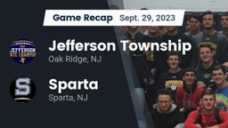 Recap: Jefferson Township  vs. Sparta  2023