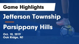 Jefferson Township  vs Parsippany Hills  Game Highlights - Oct. 10, 2019