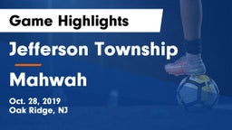 Jefferson Township  vs Mahwah  Game Highlights - Oct. 28, 2019