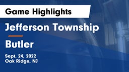 Jefferson Township  vs Butler  Game Highlights - Sept. 24, 2022