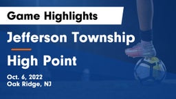 Jefferson Township  vs High Point  Game Highlights - Oct. 6, 2022