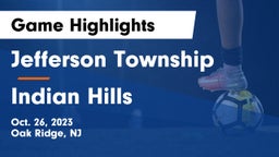 Jefferson Township  vs Indian Hills  Game Highlights - Oct. 26, 2023