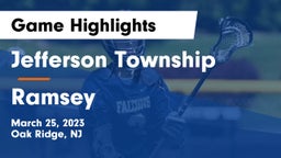 Jefferson Township  vs Ramsey  Game Highlights - March 25, 2023