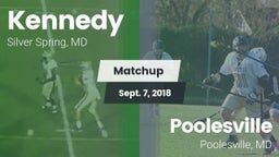 Matchup: Kennedy  vs. Poolesville  2018