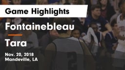 Fontainebleau  vs Tara  Game Highlights - Nov. 20, 2018