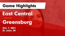 East Central  vs Greensburg  Game Highlights - Oct. 7, 2021
