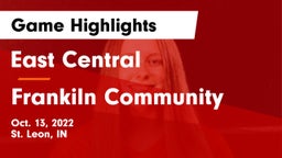 East Central  vs Frankiln Community Game Highlights - Oct. 13, 2022