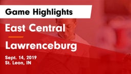 East Central  vs Lawrenceburg Game Highlights - Sept. 14, 2019