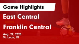 East Central  vs Franklin Central Game Highlights - Aug. 22, 2020