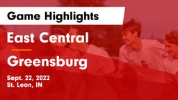 East Central  vs Greensburg  Game Highlights - Sept. 22, 2022