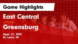 East Central  vs Greensburg  Game Highlights - Sept. 21, 2023