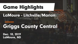 LaMoure - Litchville/Marion vs Griggs County Central  Game Highlights - Dec. 10, 2019