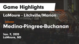 LaMoure - Litchville/Marion vs Medina-Pingree-Buchanan  Game Highlights - Jan. 9, 2020