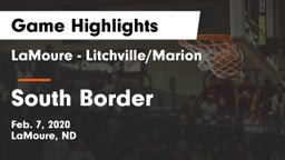 LaMoure - Litchville/Marion vs South Border Game Highlights - Feb. 7, 2020