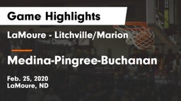 LaMoure - Litchville/Marion vs Medina-Pingree-Buchanan  Game Highlights - Feb. 25, 2020