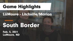 LaMoure - Litchville/Marion vs South Border Game Highlights - Feb. 5, 2021