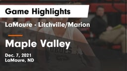 LaMoure - Litchville/Marion vs Maple Valley  Game Highlights - Dec. 7, 2021