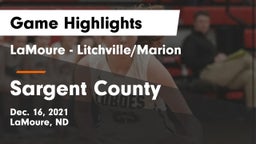 LaMoure - Litchville/Marion vs Sargent County Game Highlights - Dec. 16, 2021