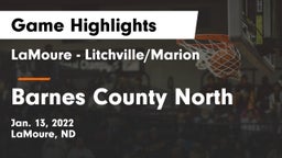 LaMoure - Litchville/Marion vs Barnes County North Game Highlights - Jan. 13, 2022