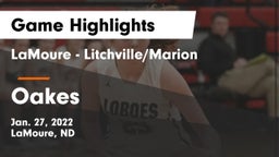 LaMoure - Litchville/Marion vs Oakes  Game Highlights - Jan. 27, 2022