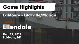 LaMoure - Litchville/Marion vs Ellendale  Game Highlights - Dec. 29, 2022
