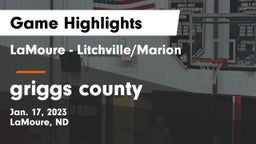 LaMoure - Litchville/Marion vs griggs county Game Highlights - Jan. 17, 2023