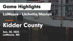 LaMoure - Litchville/Marion vs Kidder County  Game Highlights - Jan. 30, 2023