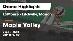 LaMoure - Litchville/Marion vs Maple Valley Game Highlights - Sept. 7, 2021