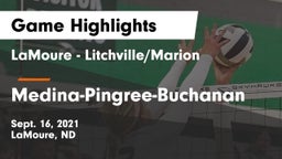LaMoure - Litchville/Marion vs Medina-Pingree-Buchanan  Game Highlights - Sept. 16, 2021