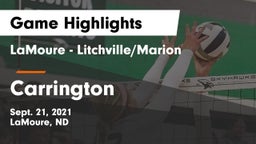LaMoure - Litchville/Marion vs Carrington  Game Highlights - Sept. 21, 2021