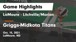 LaMoure - Litchville/Marion vs Griggs-Midkota Titans Game Highlights - Oct. 15, 2021