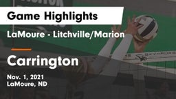 LaMoure - Litchville/Marion vs Carrington  Game Highlights - Nov. 1, 2021