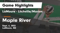 LaMoure - Litchville/Marion vs Maple River  Game Highlights - Sept. 6, 2022
