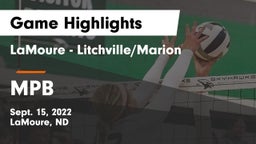 LaMoure - Litchville/Marion vs MPB Game Highlights - Sept. 15, 2022