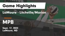 LaMoure - Litchville/Marion vs MPB Game Highlights - Sept. 17, 2022