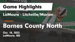 LaMoure - Litchville/Marion vs Barnes County North Game Highlights - Oct. 18, 2022