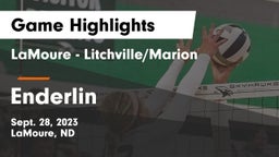 LaMoure - Litchville/Marion vs Enderlin  Game Highlights - Sept. 28, 2023