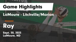 LaMoure - Litchville/Marion vs Ray  Game Highlights - Sept. 30, 2023