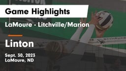 LaMoure - Litchville/Marion vs Linton Game Highlights - Sept. 30, 2023