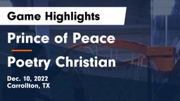 Prince of Peace  vs Poetry Christian Game Highlights - Dec. 10, 2022