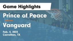 Prince of Peace  vs Vanguard  Game Highlights - Feb. 4, 2023