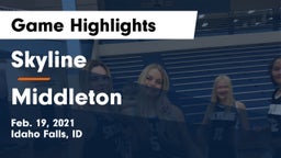 Skyline  vs Middleton  Game Highlights - Feb. 19, 2021