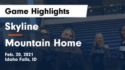 Skyline  vs Mountain Home  Game Highlights - Feb. 20, 2021