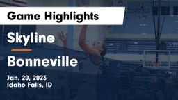 Skyline  vs Bonneville  Game Highlights - Jan. 20, 2023