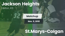 Matchup: Jackson Heights vs. St.Marys-Colgan 2018