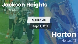 Matchup: Jackson Heights vs. Horton  2019